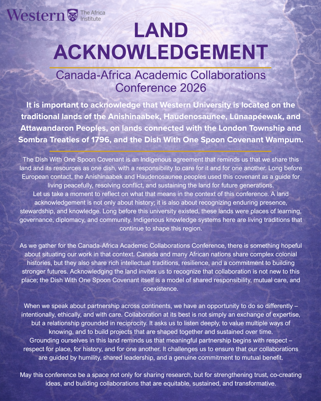 land acknowledgement